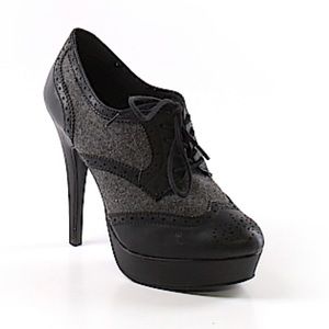 Lauren Conrad | Black Platform Oxford Ankle Boot